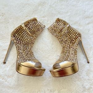 NEW!!! Rene Caovilla Galaxia Crystal Mesh Size 36 EU Retail 1960$
